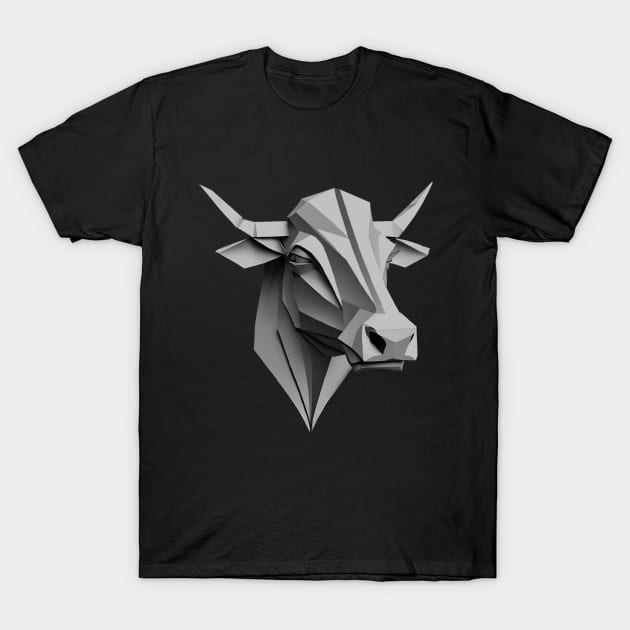 Cow head illustration T-Shirt by Marhcuz